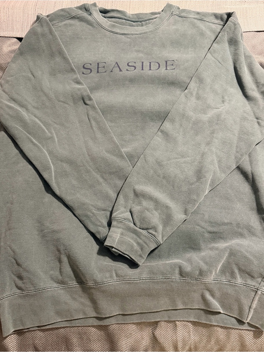 Seaside Women's Crewneck Sweatshirt - Sage Green